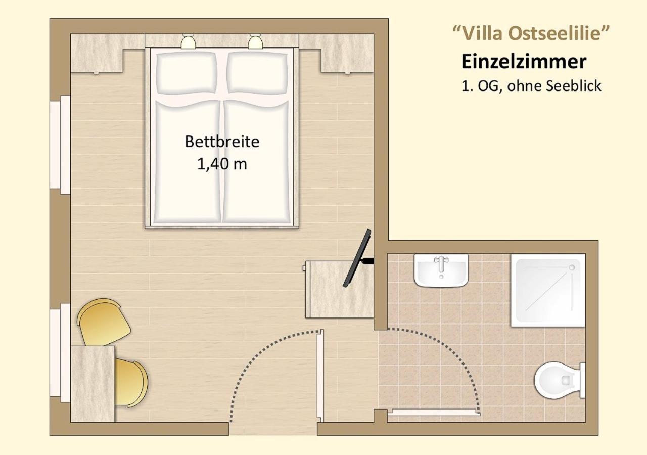 Ferienzimmer In Der Villa Ostseelilie Sassnitz Extérieur photo